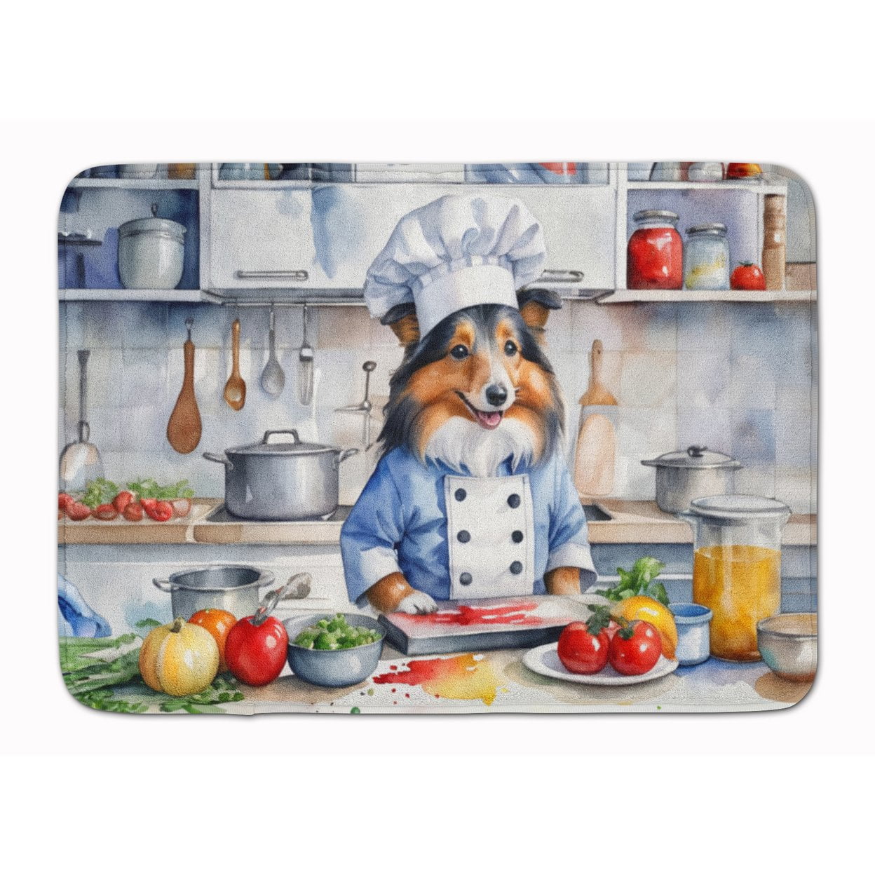 Sheltie The Chef Memory Foam Kitchen Mat 27 in x 19 in