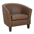thumbnail image 1 of Shelton Contemporary Club Chair in Brown Faux Leather by LumiSource, 1 of 8