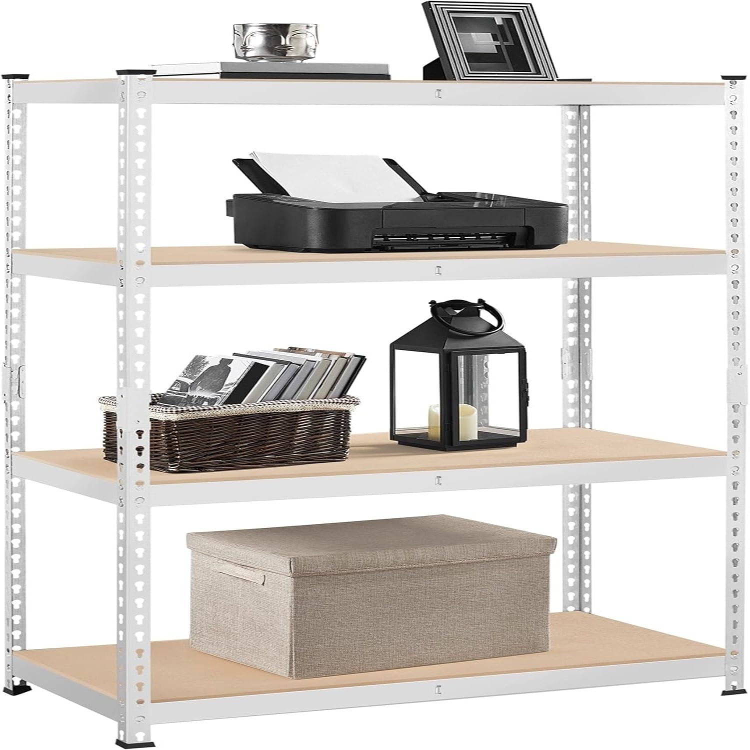 Shelves 4 Tier Adjustable Metal Shelving Unit Utility Shelves Garage