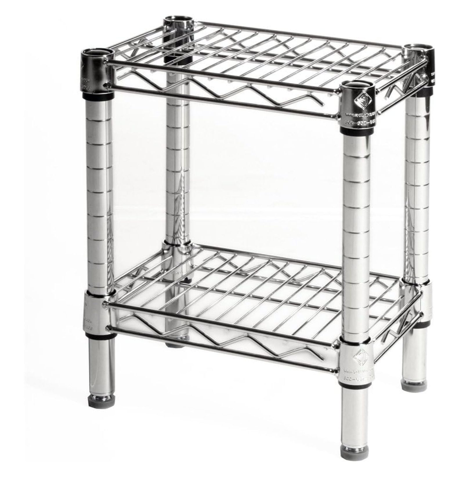 Shelving Inc. 14" D X 24" W X 64" H Chrome Wire Shelving With 5 Tier Shelves Weight Capacity 800lbs Per Shelf