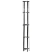 Shelving Inc. 10"d x 10"w x 72"h Chrome Wire Shelving with 5 Shelves