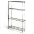 thumbnail image 1 of Shelving Inc. 10"d x 30"w x 96"h Chrome Wire Shelving with 4 Shelves, 1 of 6