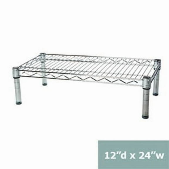 Shelving Inc. 12" d x 24" w Chrome Wire Shelving with 1 Shelf