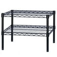 thumbnail image 1 of Shelving Inc. 12"d x 24"w x 14"h Black Wire Shelving with 2 Tier Shelves, Weight Capacity 300lbs Per Shelf, 1 of 1