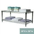 thumbnail image 1 of Shelving Inc. 18" d x 36" w Chrome Wire Shelving with 2 Shelves, 1 of 4