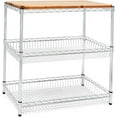 thumbnail image 1 of Shelving Inc. 18" d x 36" w x 34" h Kitchen Island with Basket Shelves, 1 of 6