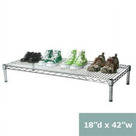 Shelving Inc. 18" d x 42" w Chrome Wire Shelving with 1 Shelf