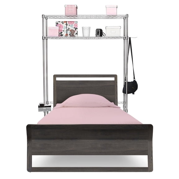 Shelving Inc. 18" d x 48" w Over The Bed Chrome Wire Storage Unit