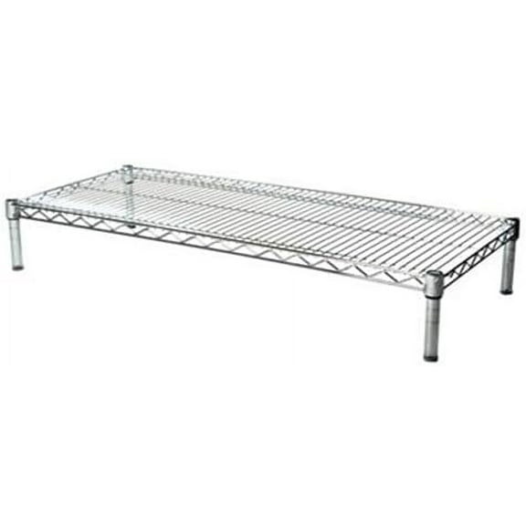 Shelving Inc. 21" d x 60" w x 6" h Chrome Wire Sheving with 1 Tier Shelf, Weight Capacity 800lbs Per Shelf