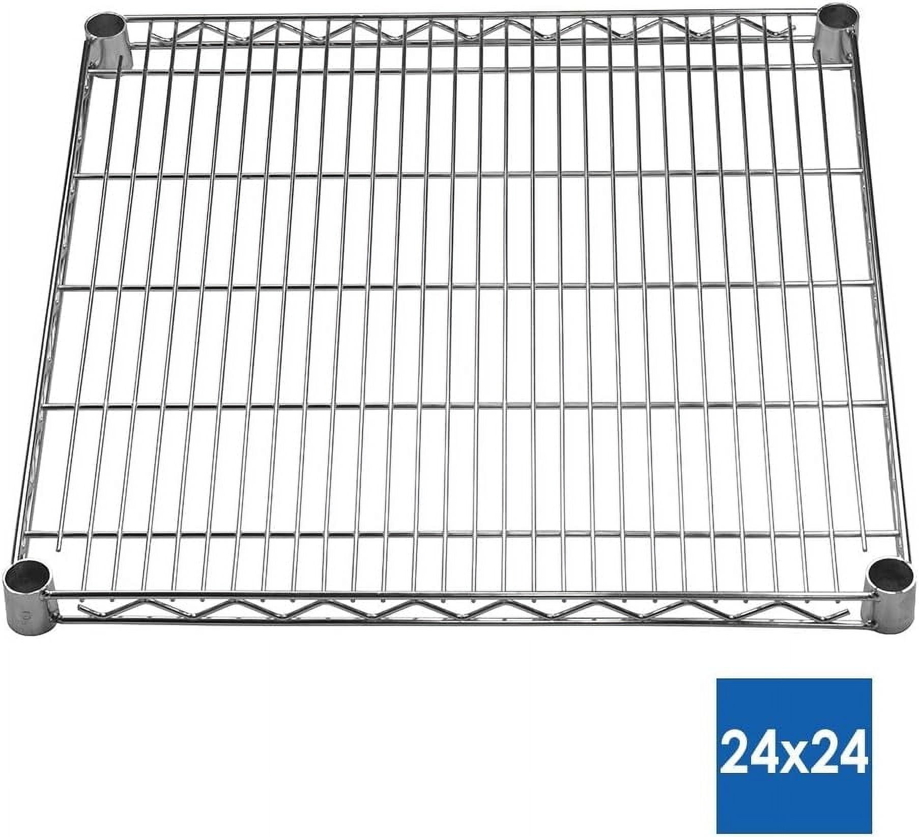 Shelving Inc. 24" d x 24" w x 64" h Chrome Wire Shelving with 4 Tier