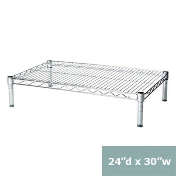 Shelving Inc. 24" d x 30" w Chrome Wire Shelving with 1 Shelf
