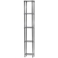 thumbnail image 1 of Shelving Inc. 8" d x 12" w x 72" h Chrome Wire Shelving with 5 Tier Shelves, Weight Capacity 800lbs Per Shelf, 1 of 6