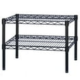 thumbnail image 1 of Shelving Inc. 8"d x 18"w x 14"h Black Wire Shelving with 2 Tier Shelves, Weight Capcity 300lbs Per Shelf, 1 of 2