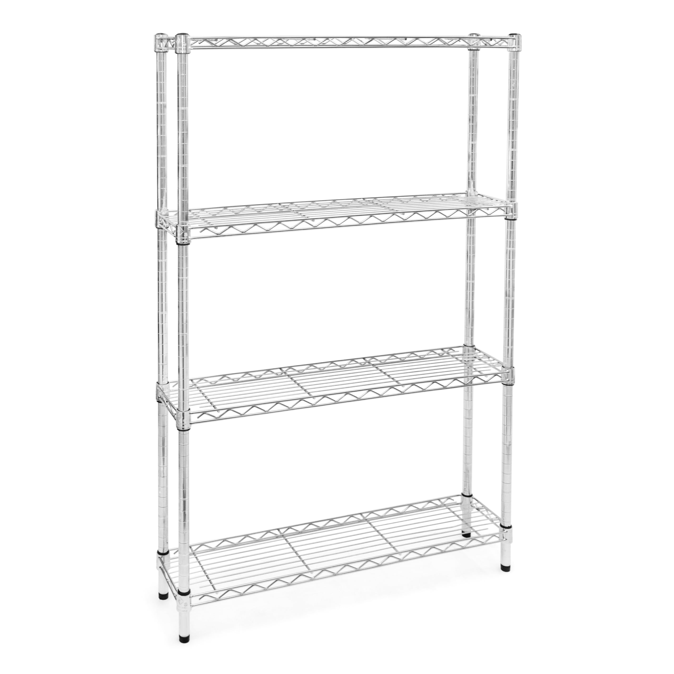 Shelving Inc. 8" d x 36" w x 54" h Chrome Wire Shelving with 4 Tier