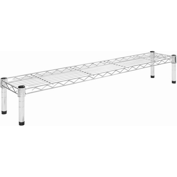 Shelving Inc. 8" d x 42" w Chrome Wire Shelving with 1 Tier Shelf, Weight Capacity 800lbs Per Shelf
