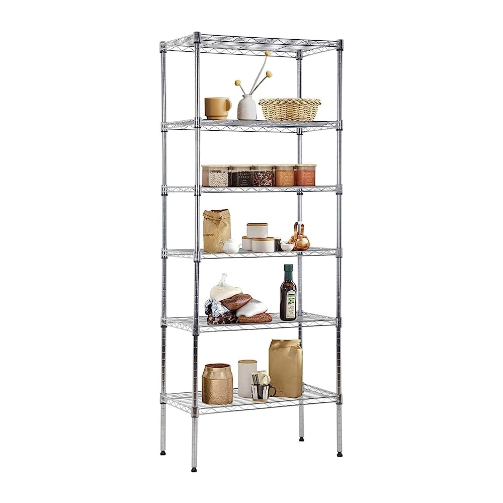 Shelving Unit, 5Tier Wire Storage Shelf with Ample Storage for Storing