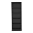 thumbnail image 1 of Shelving Units, Bookcase 4-Shelves Benzoni, Office, Black, Black Display Shelves,Engineered Wood Metal Shelving Units, Furniture Primary Living Space Display, Shelving & Etageres, 1 of 8