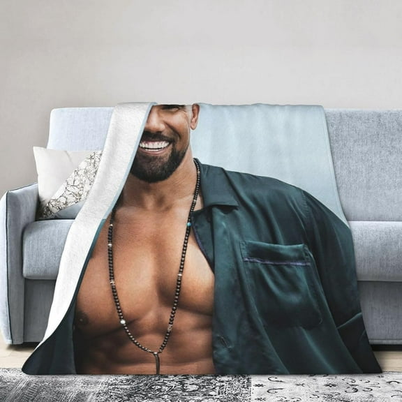 Shemar Moore Blanket Soft Flannel Fleece Throw Blanket Pattern Warm Plush Blankets 50"x40"