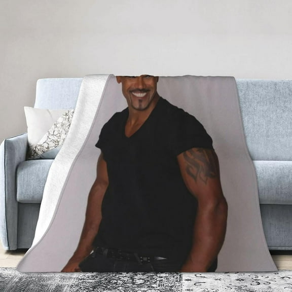 Shemar Moore Blanket Soft Flannel Fleece Throw Blanket Pattern Warm Plush Blankets 60"x50"
