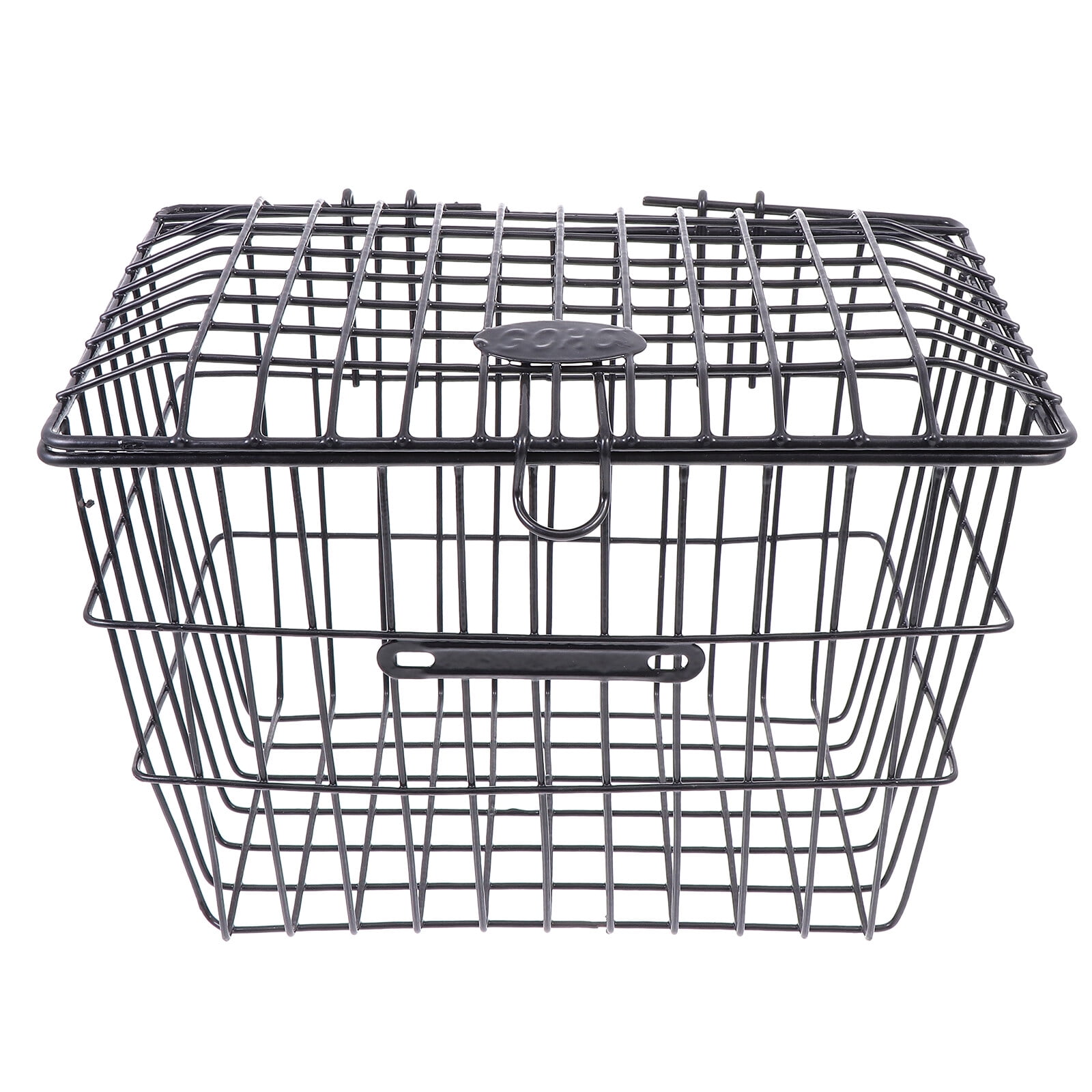 Shen Metal Bike Rear Basket with Lid for MTB Panniers