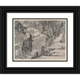 thumbnail image 1 of Shen Zhou 24x20 Black Ornate Framed Double Matted Museum Art Print Titled: The Enlightened Stone Retreat (After 1490), 1 of 5