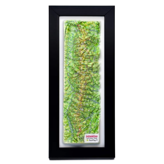Shenandoah National Park 3D Raised Relief Map
