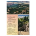 thumbnail image 1 of Shenandoah National Park, VA, Aerial View of Skyline Drive, Tunnel, In Old Virginia Poem Birch Wood Wall Sign (12x18 Rustic Home Decor, Ready to Hang Art), 1 of 5