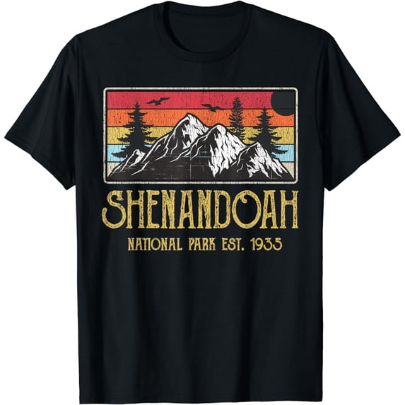 Shenandoah National Park Vintage Mountain Virginia Vacation T-Shirt