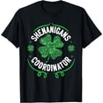 thumbnail image 1 of Shenanigans Coordinator Teacher St Patrick Day Clover Green T-Shirt, 1 of 3