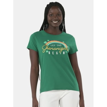 Shenanigans Graphic Tee with Short Sleeves, Women's