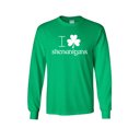 thumbnail image 1 of Shenanigans Patricks Day Gift Sarcastic Humor Novelty Men's Long Sleeve Shirts, 1 of 3