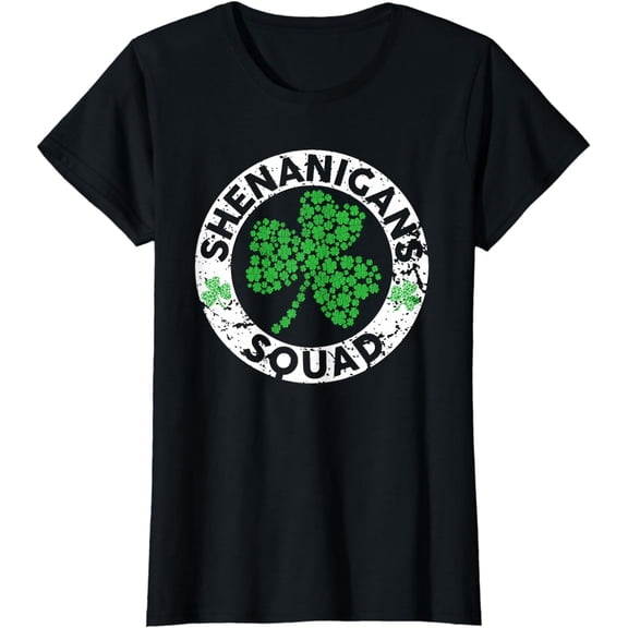 Shenanigans Squad Funny St Patrick's Day Matching Group T-Shirt