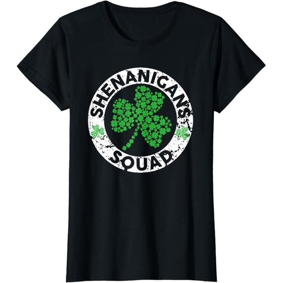 Shenanigans Squad Funny St Patrick's Day Matching Group T-Shirt