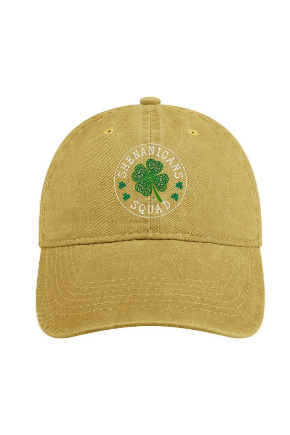 Shenanigans Squad Sand Colour Baseball Cap for Men Women, Adjustable Snapback Hats Cotton Hat