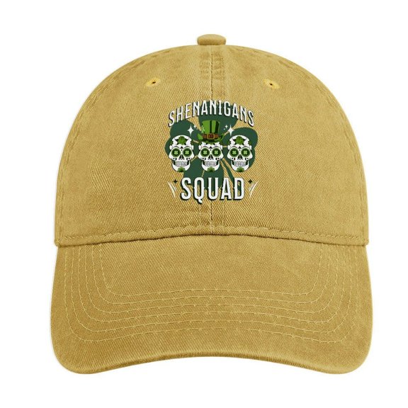 Shenanigans Squad Sand Colour Baseball Cap for Men Women, Adjustable Snapback Hats Cotton Hat