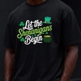thumbnail image 1 of Shenanigans St. Patrick's Day Tee Men Printed Thirt Black Short Graphic Tees Perfect for Exercise Soft and Comfortable New Spring and Autumn Styles Fashionable Printed Thirts Suitable as a Father's, 1 of 7
