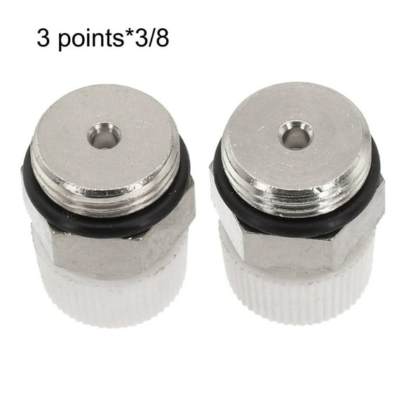 Sheng Yi 2Pcs for BSP Male Thread Nickel Plated Brass Manual Radiator Air Vent Valve,Home Improvement