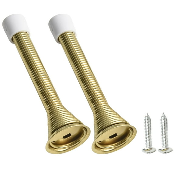 Sheng Yi Home Improvement,Hardware,2PCS Metal Spring Door Stopper With Bottom Plate And Screws For Wall And Door