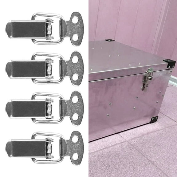 Sheng Yi Home Improvement,Hardware,4PCS Stainless Steel Spring Loaded Clamp Clip Case Box Latch Catch Toggle