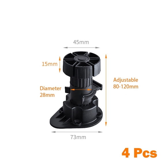 Sheng Yi Home Improvement,Hardware,4pcs Cabinet Legs Plinth Feet Adjustable Base Furniture Foot Carcase For Home