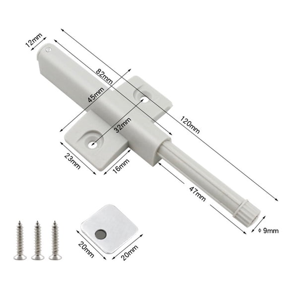 Sheng Yi Home Improvement,Hardware,Drawer Door Cabinet Push to Open Door Catch Magnetic Tip Latch Touch Release DIY