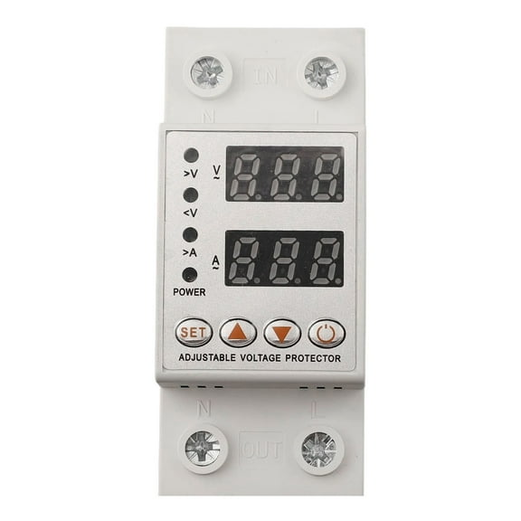 Sheng Yi Home Improvement,Home Accessories,40/63A Rail Type Adjustable Overvoltage Protector Overcurrent Protection Limiter