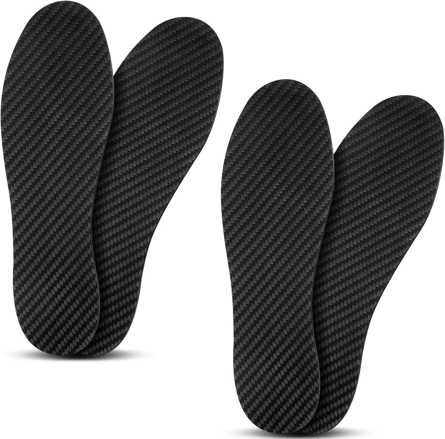 ShengRui 2 Pairs Carbon Fiber Insole for Men Women Carbon Fiber