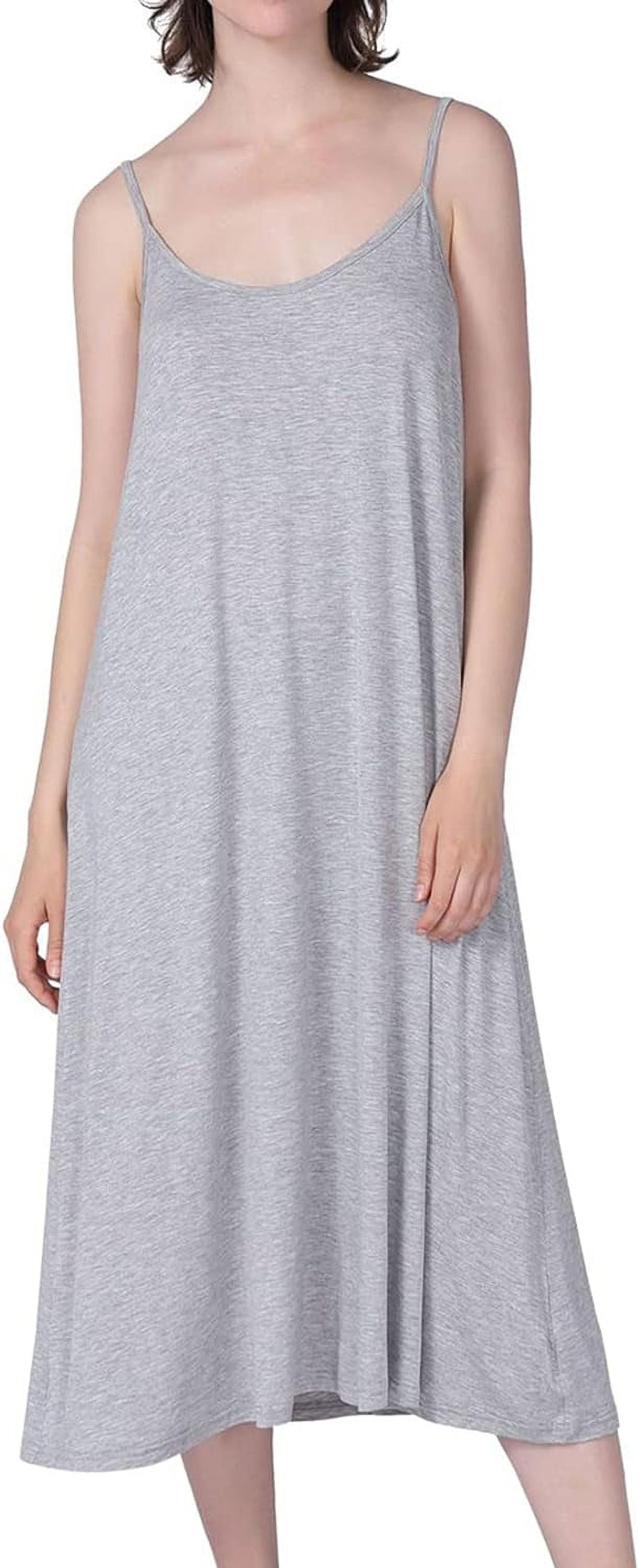Sheng Rui ShengRui Women's Nightgown Cami Cotton Sleepwear Plus Size Sleeveless ...