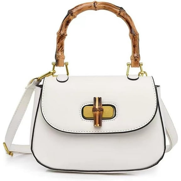 ShengRui Womens Bamboo Shaped Top Handle Satchel Crossbody Purses and Handbags