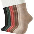 thumbnail image 1 of ShengRui Womens Cotton Crew Socks Thin Dress Socks for Women Above Breathable Casual Sock 8-10 Pairs, 1 of 6