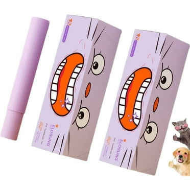 ShengVisions (2 pcs) Universal Teeth Cleaning Fresh Breath Toothpaste Toothbrush for Cats and Dogs All-in-One Convenient and Good for Pets Teeth Cleaning Pen
