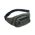 thumbnail image 1 of ShengapQ Adjustable Fanny Pack for Men & Women, Crossbody Waist Bag with 3 Zipper Pockets, Water-Resistant, Multi-Functional Belt Bag for Travel, Running, Cycling, Hiking & Outdoor Activities, 1 of 6
