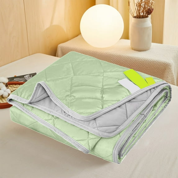 ShengapQ Cool Feeling Silk Fiber Summer Cooling Comforter, Solid Color Polyester Summer Quilt, Lightweight Air-Conditioning Summer Blanket, 150x110cm, Soft and Breathable