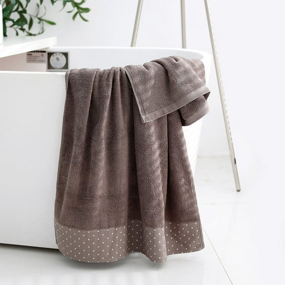 ShengapQ Cotton Hotel Bath Towel, Quick-Dry, Soft & Absorbent Extra Long Bath Towel for Adults, Thickened, Skin-Friendly, Ideal for Daily Use, 55"x27" Large Size
